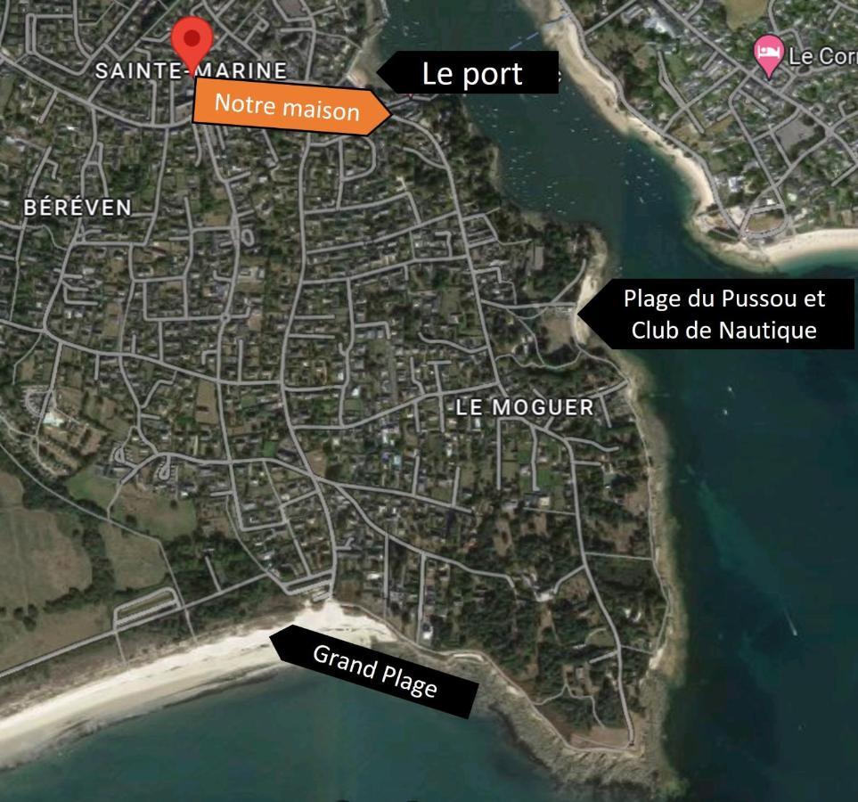 Charmante Maison Au Port De Sainte Marine Combrit Екстериор снимка